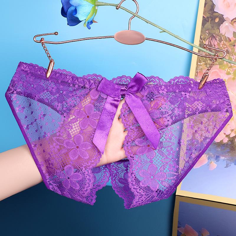 Yan Beiwei 3D Bow Breathable Hollow Sultry Sexy Women's Underwear 634