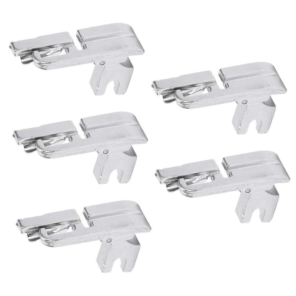 5Pcs Hemmer Foot Stainless Steel Low Handle 3MM Multifunctional Universal Presser Foot for Household Sewing Machines