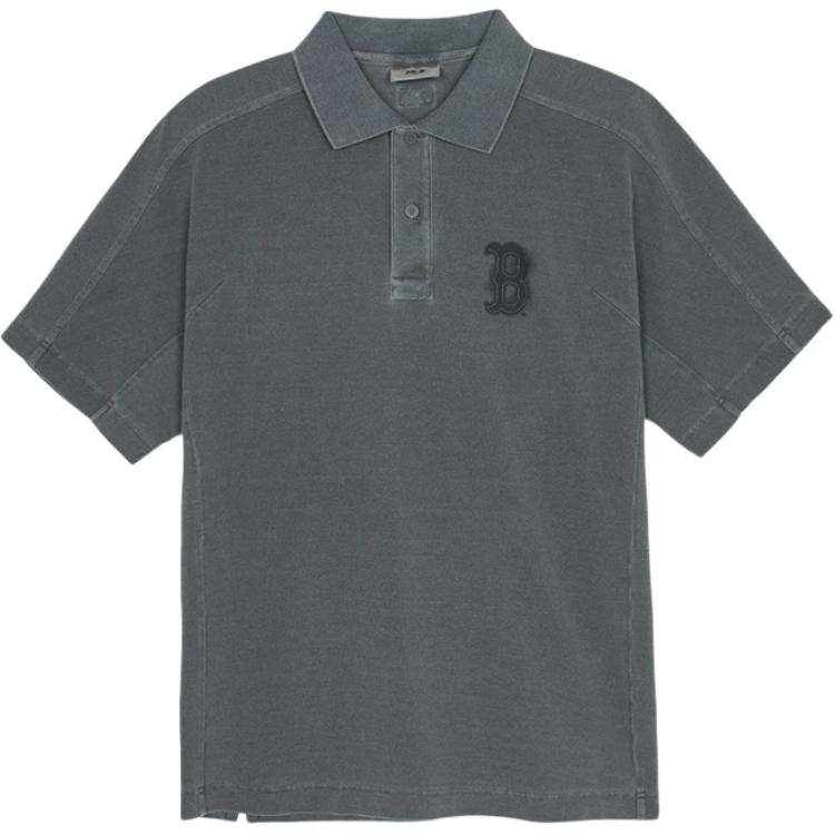 

New MLB Polo Shirts Unisex Gray 3APQB0453-43CGD XS