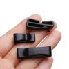 5Pcs Waist Buckle Clips Camping Hiking Belt End Clip Black Plastic Steel Adjust Keeper Backpack Buckles Bag Strap Accessories