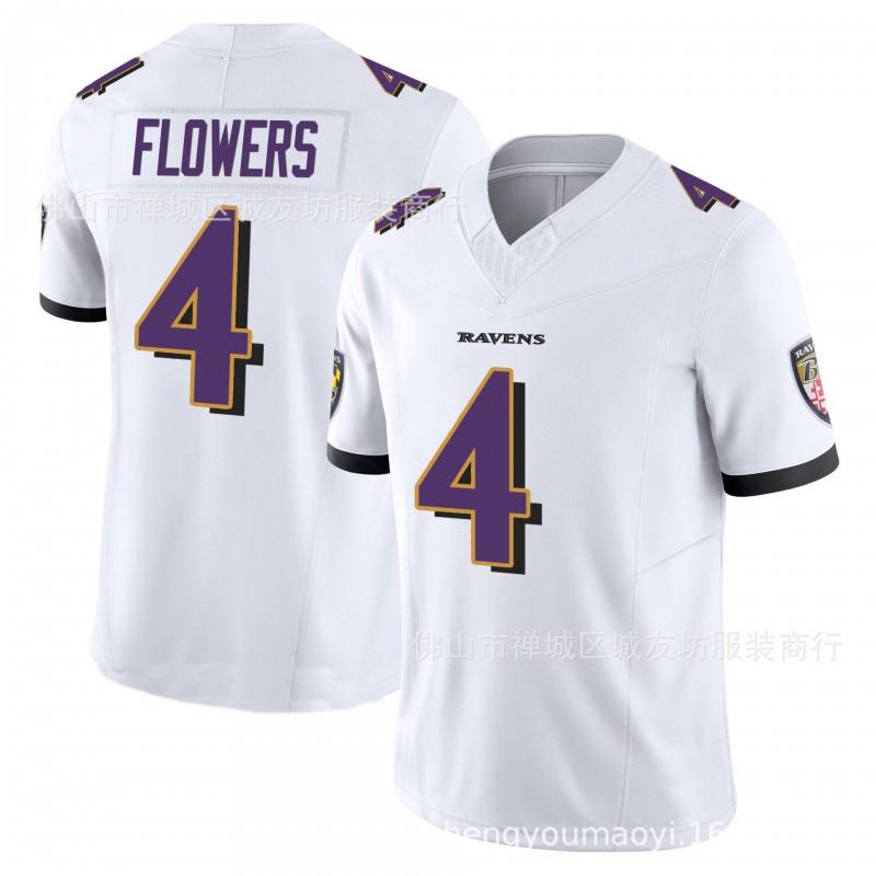 Mens 3rd Gen Football Jersey Ravens 4 Black Sports Training Top