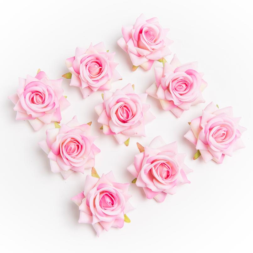 10 Pieces High Quality Flannel Roses Head Wedding Scrapbooking Home Decoration Bridal Accessories Clearance Artificial Flowers