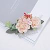 Bohemia Brides Wedding Flower Hair Comb Hairpin Bridesmaid Headdress Hair Combs Hair Accessories For Women Girls Floral Hairpins