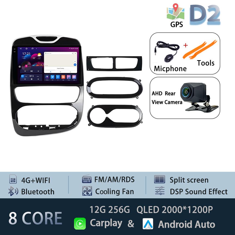 For Renault Clio 4 2012-2016 Carplay Car Radio Multimedia Video Player Android 15 Auto WIFI GPS Navigation DSP stereo BT tools