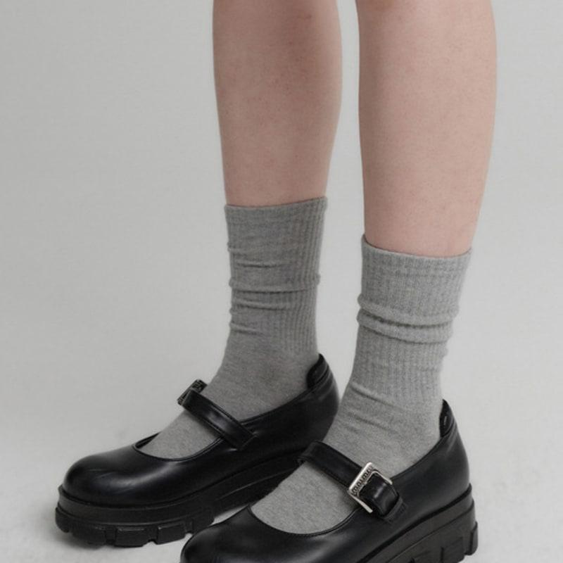 LOOKAST MIA CLASSIC RIBBED SOCKS / MIA CLASSIC RIBBED SOCKS_3colors