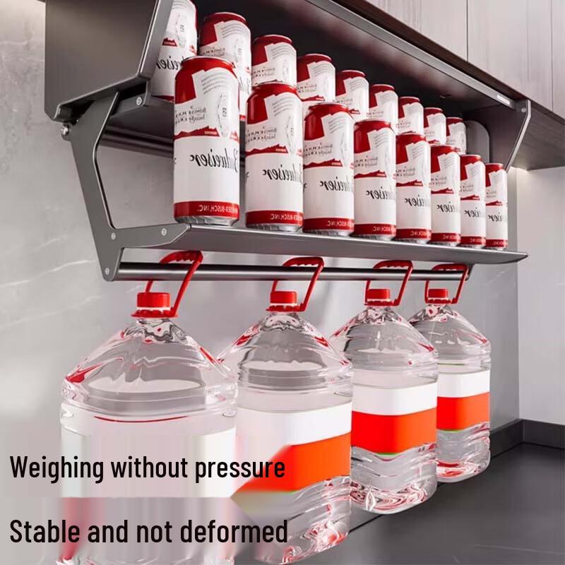 Kitchen Cabinet Overhead Space Capsule Pull-Out Basket