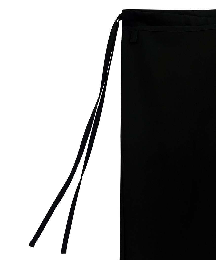 Opeuntaib Skirt Layered Wide Pants (Black)