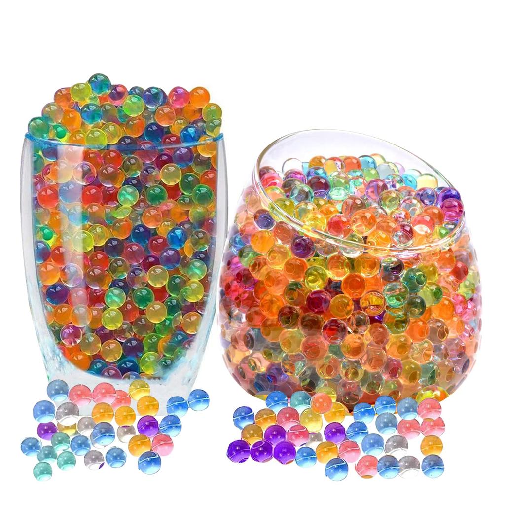 pcs water gel beads non water beads water gel rainbow mix growing balls water beads pack for home decoration 40,000 toxic, kit, vase, filler, plants,