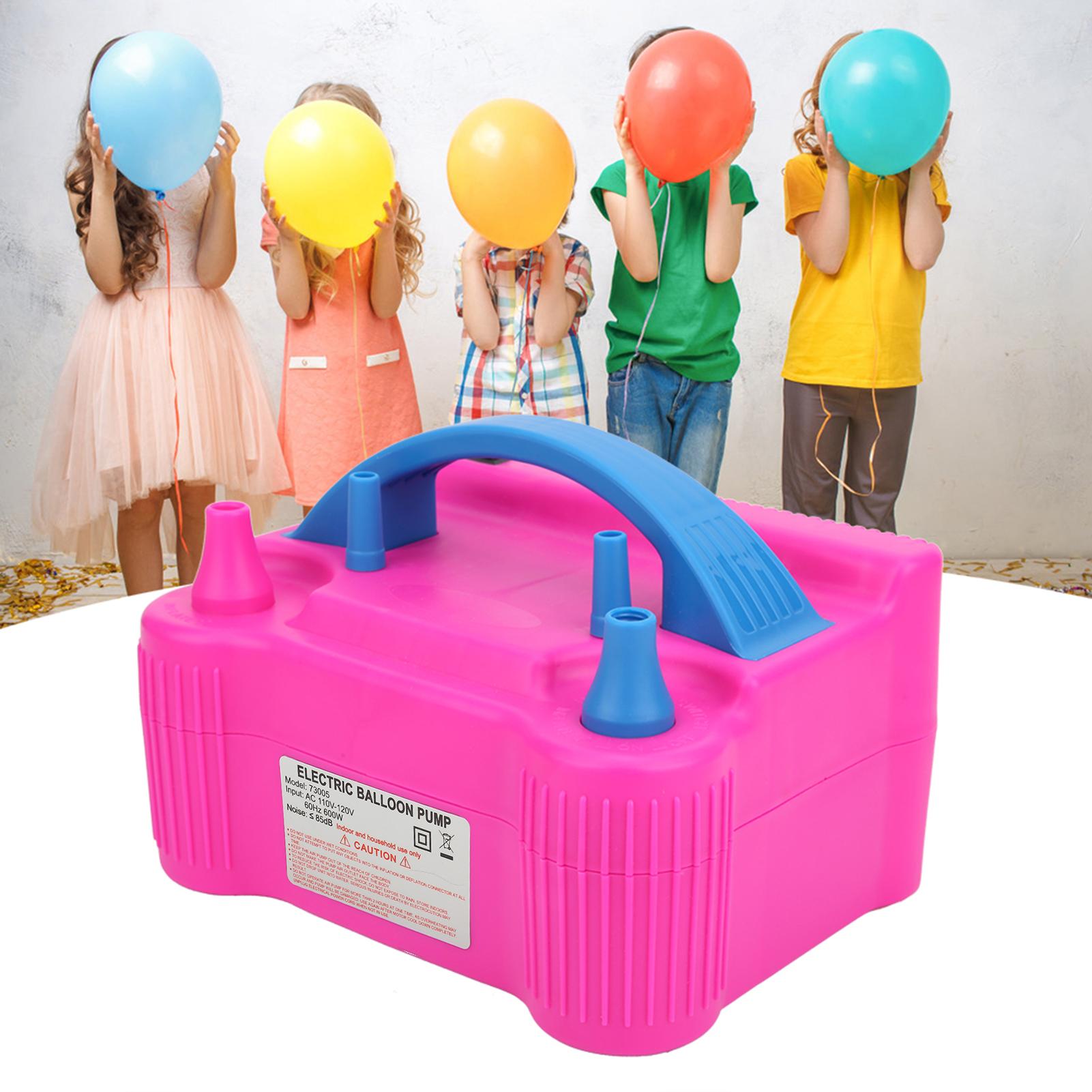 

Электрический насос для надувания воздушных шаров, воздуходувка, нагнетатель воздуха, 2 сопла, маленький портативный, высокая мощность 600 Вт, стабильная скорость