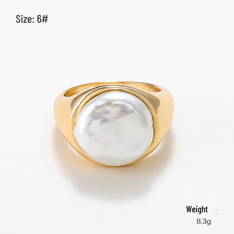 

Набор колец Kenjie из сплава с золотым покрытием и жемчугом в стиле 90-х для осени/зимы