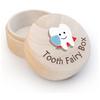Solid Wood Baby Tooth & Lanugo Keepsake Box with Lid