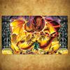 Skeleton Mage Staff Mouse Pad Card Playmat Stitched with Magic Zones Game Mats for MTG/TCG Card Battle Commander Gaming Mat