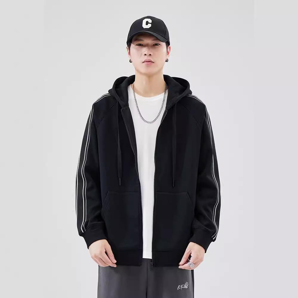 Тяжелый австрийский бархатный весенний кардиган с капюшоном — фото 4