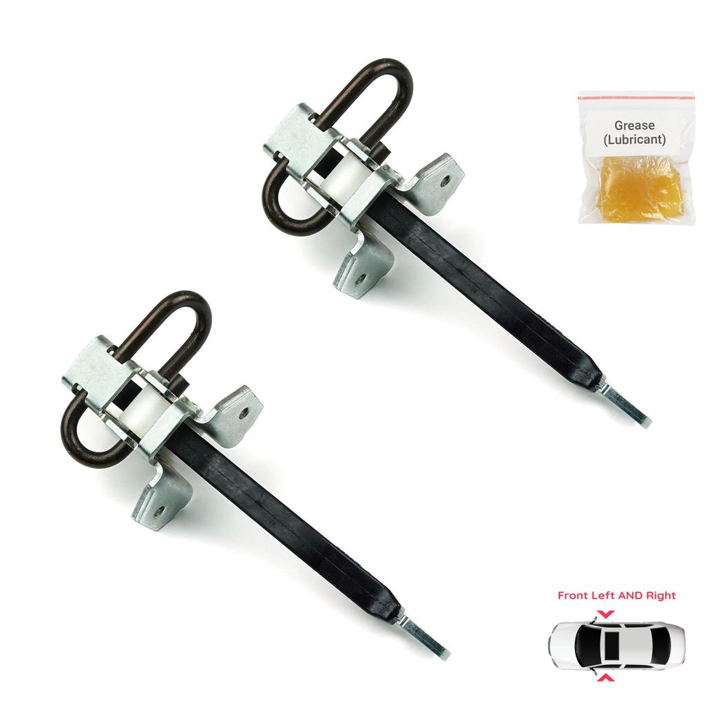 BDP1067-1 2 Pieces Front Left AND Right Door Catch Hinge Brake Stop Check Strap Limiter for BMW 5 Series E39 1995-2004 4/5 Door 51218193447