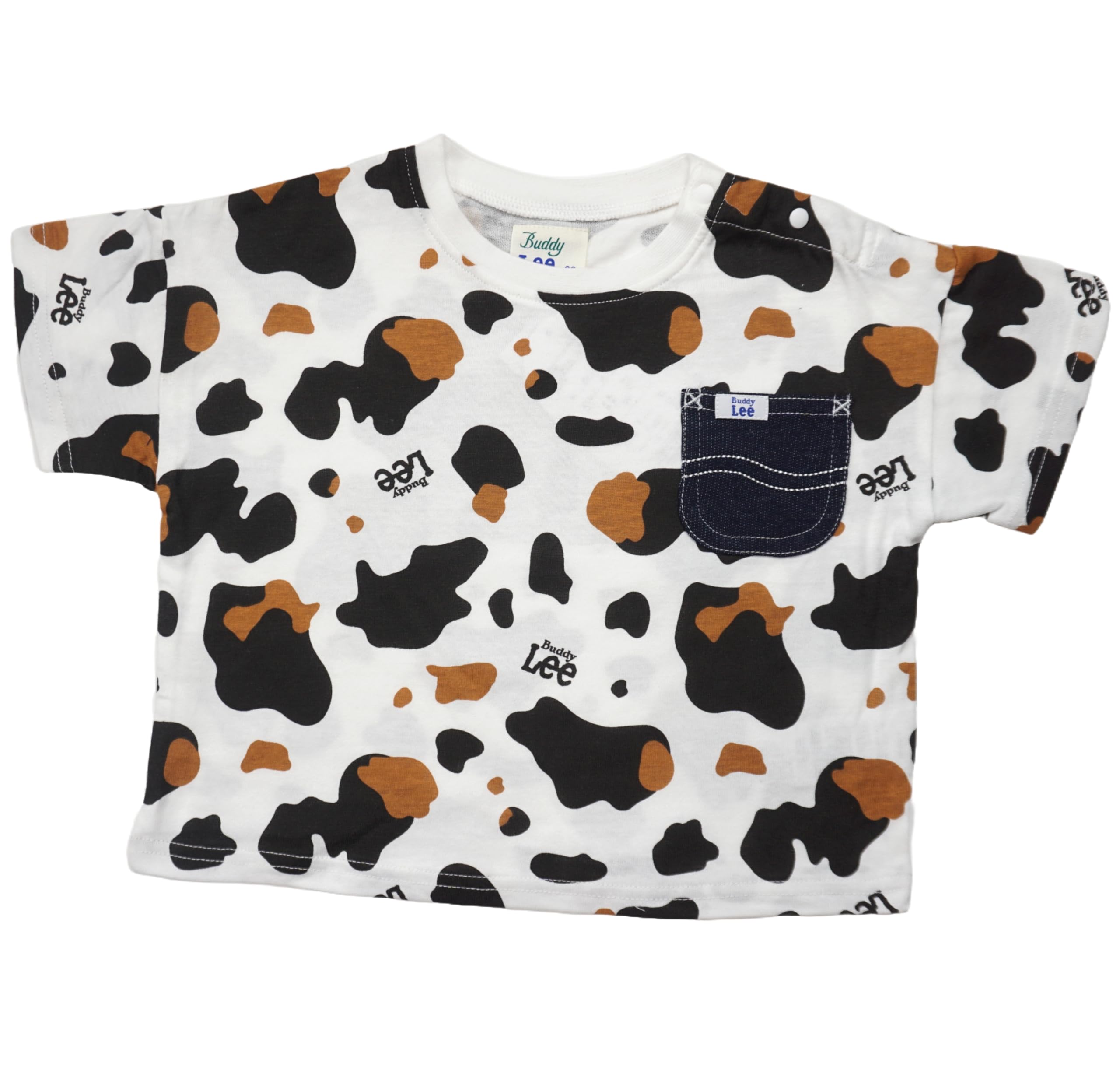 

Buddy Lee Casual Buddy Lee All-Over Print Oversized Short Sleeve T-Shirt with Pocket, Children s Clothing for Boys and Girls, Black