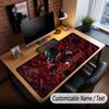 Custom Name Extended Mouse Pad,Blue Lock Gaming Desk Mat For Home Office Desktop Decor