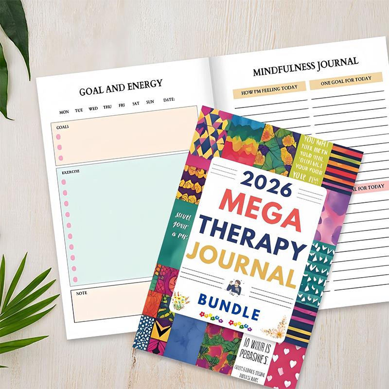 Psychological Healing Diary Unique Notebook Colorful Journal Mental Planner Wellness Gift Adults Therapeutic Mental Health