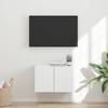 Wall Mounted TV Cabinet White 59.5 X 31 X 40 Cm Particleboard