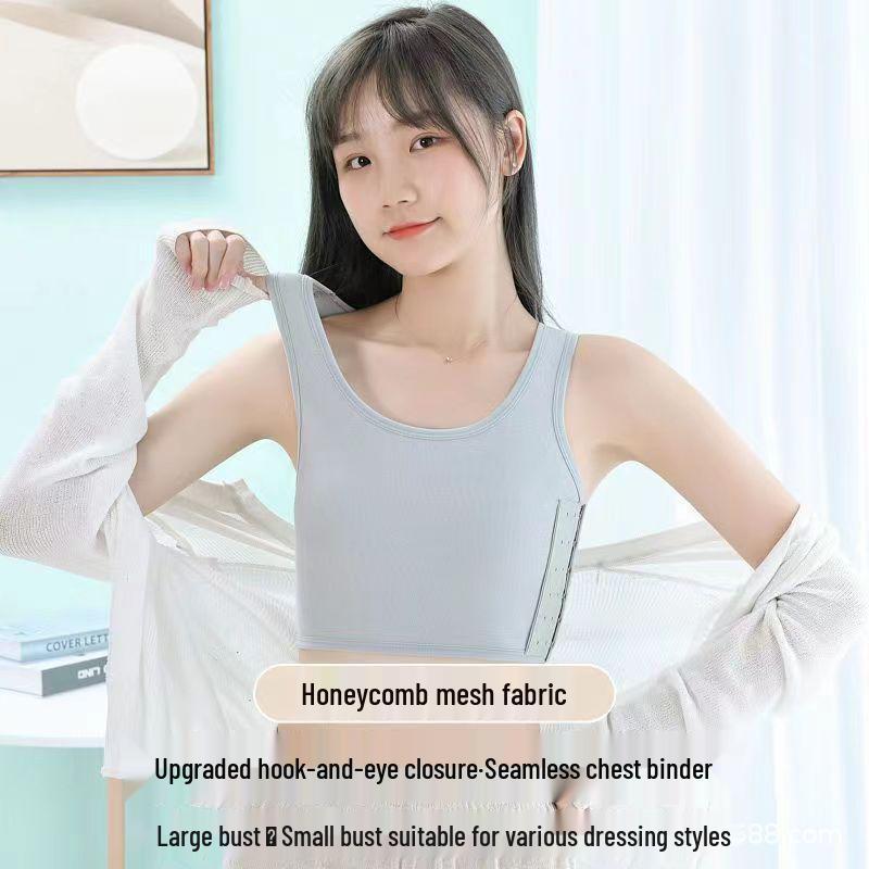 Бесшовный корректирующий жилет: Утягивающий бюстгальтер-бандаж для женщин L (111-120 lbs) белый