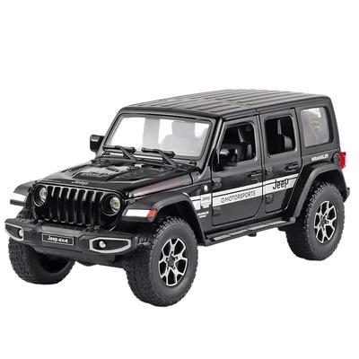 Maßstab 1/22 Jeeps Wrangler Pickup Geländewagen Legierungsmodellauto Simulation Ton und Licht Diecast Metall Spielzeug Sammlung Geschenk für Jungen