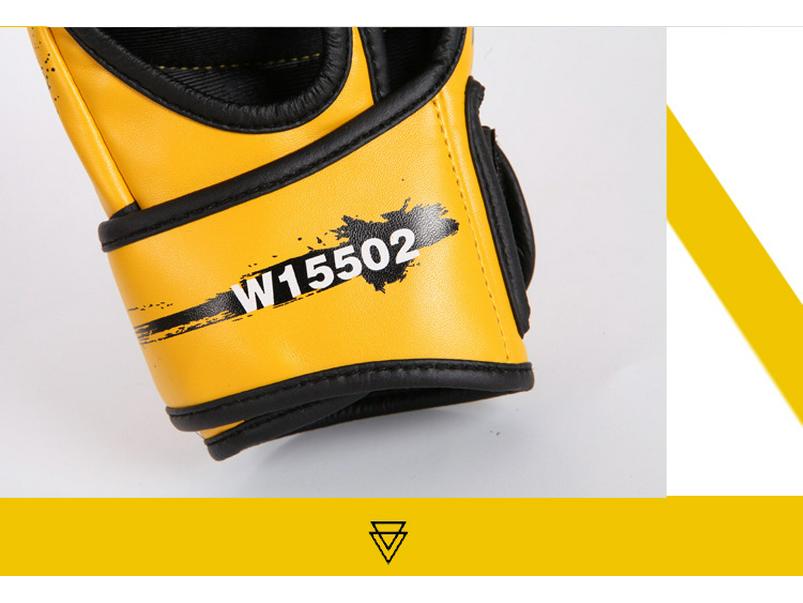 MMA & Sanda Fingerless Boxing Gloves for Adults & Kids - Half-Finger Design