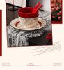 French Rose Engagement Dinnerware Set: Wedding & Housewarming Gift for Newlyweds