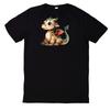 T-Shirt Cute Baby Dragon Motif CottonWill Be Opened In a New Window or Tab