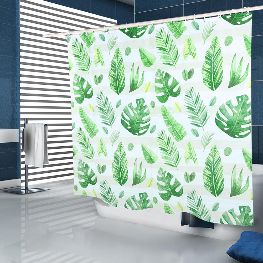 

Unique Plant Leaves Pattern Shower Curtain Waterproof Mildew Proof Bathroom Curtain Decoration150x180cm 150x180cm / 59.1x70.9in
