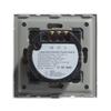 Bseed EU Touch Dimmer Switch 2 Gang 1 Way Led White Black Gloden Crystal Class Panel Dimmer