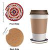 6 Pieces Crystal Car Coaster Rhinestone Coffee Milk Tea Cup Bottle Placemat Interior Automotive Portable Pad Round Mat