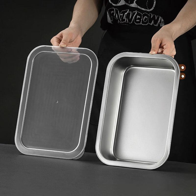 Ru Han 316L Stainless Steel Rectangular Food Storage Container