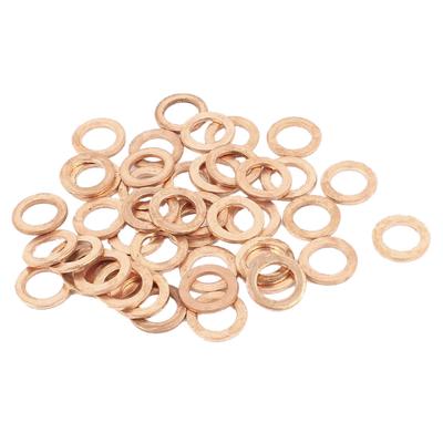 10xM12 12mm Copper Crush Washer Flat Ring ClutchOil Brake Line Seal HoseBanjo
