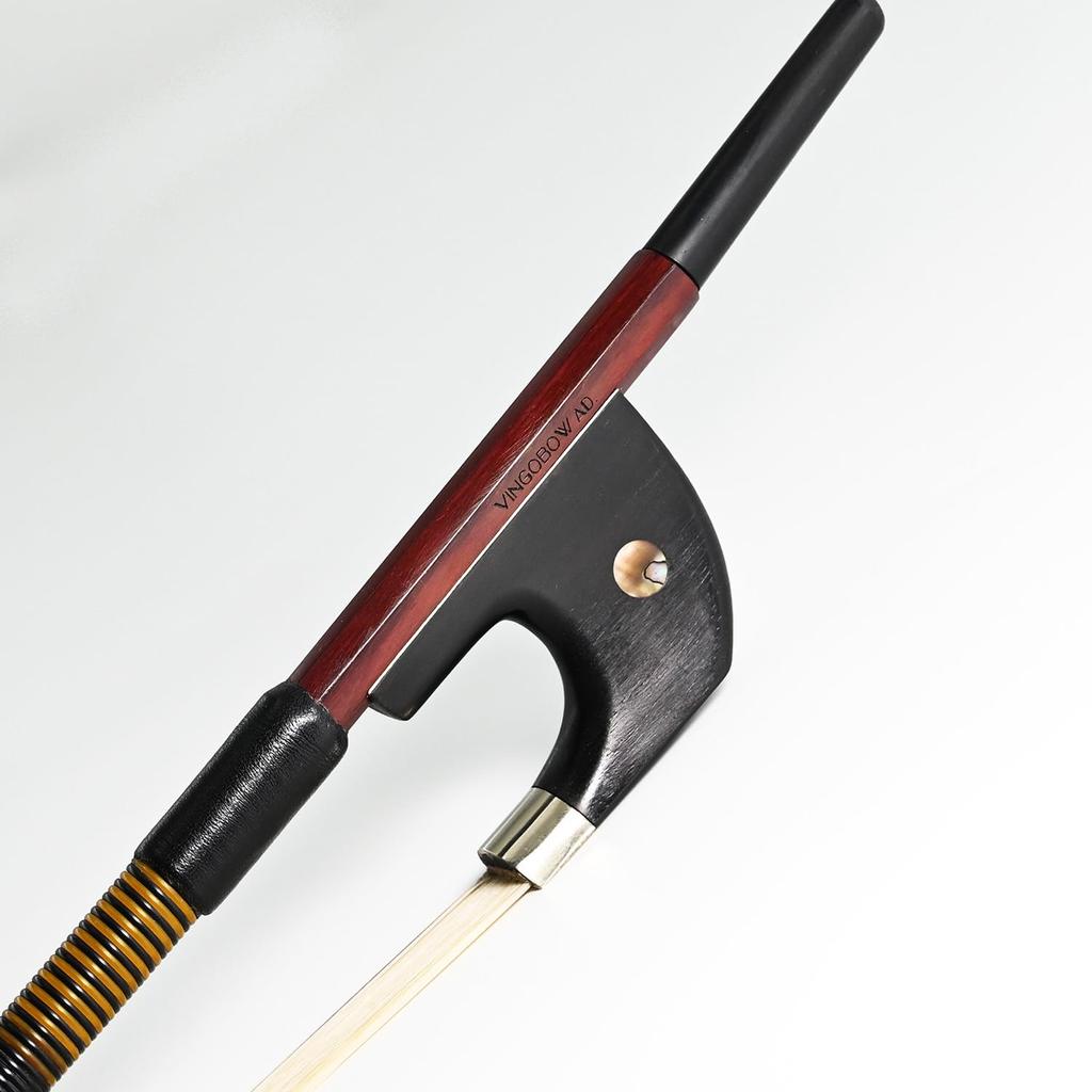 VingoBow Full-Size New German Double Bass Bow, Pernambuco Performance, for Advanced Players! Art No. 310BG 1/4