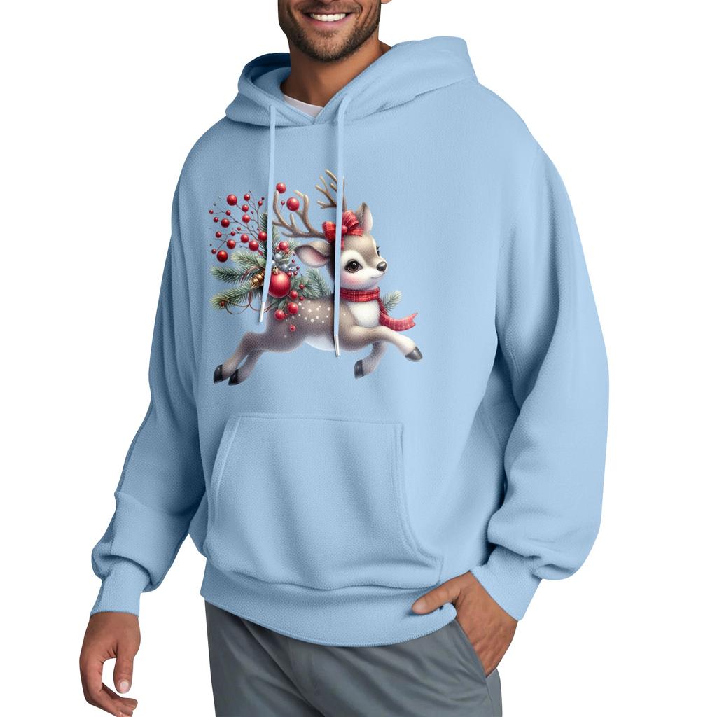 Men's Hooded Sweatshirt, Contrasting Color Sweatshirt, Sports   Casual Jacket