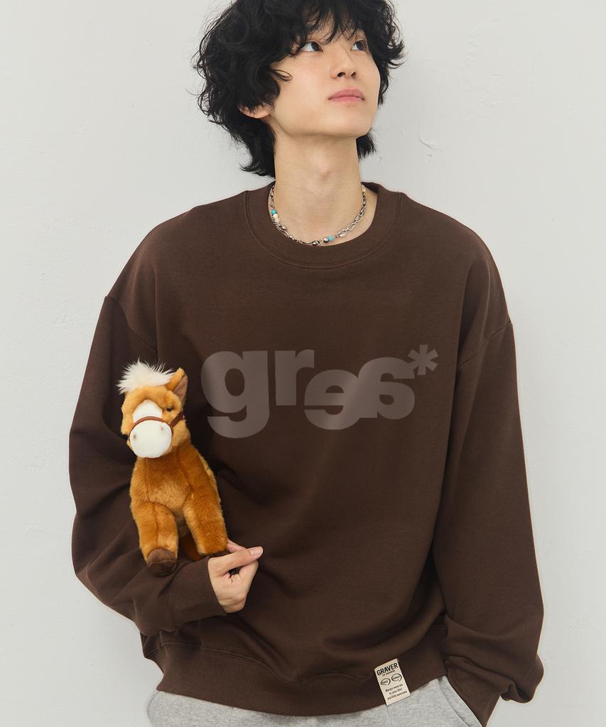 GRAVER [Unisex] Grae-S Wide Sweatshirt_7 Colors