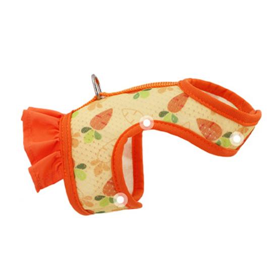 1 Set Pet Harness Leash Stylish Cute Cartoon Pattern Guinea Pig Rabbit Vest Harness Set for Outdoor Walking