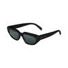 Celine Logo Mirrored Acetate Irregular Sunglasses Men sunglasses Black 4S273CPLB-38NO