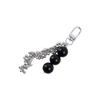 Stylish Tassel Keychain for Keys Bags Backpacks Fashionable Acrylic Beaded Phone Chain Decorative Jewelry Accessory