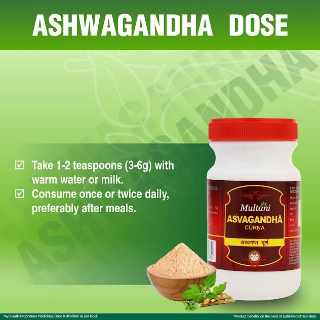 Multani Ashwagandha Root Powder 100 G Herbal Wellness Supplement For Daily Nutrition Routine Strength And Lifestyle Support