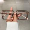 Vintage Square Eyeglasses  New Cute Cartoon Style Blue Light Blocking Spectacles Ins Trendy Optical Computer Eyewear