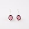 Rhodolite Gemstone 925 Sterling Silver Jewelry Earrings 1.05" For Birthday Gift EE-173-8