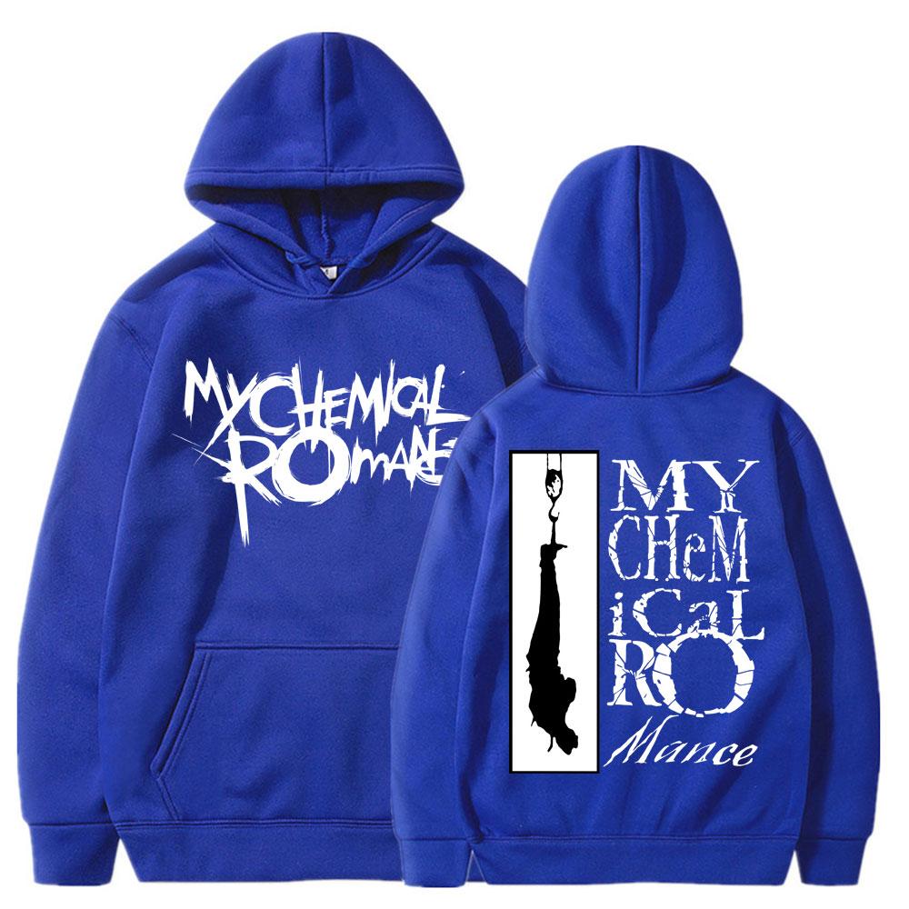 Retro My Chemical Romance Rock Band Hoodies Men's Fashion Hip Hop Gothic Sweatshirt Fleece Oversized Streetwear
