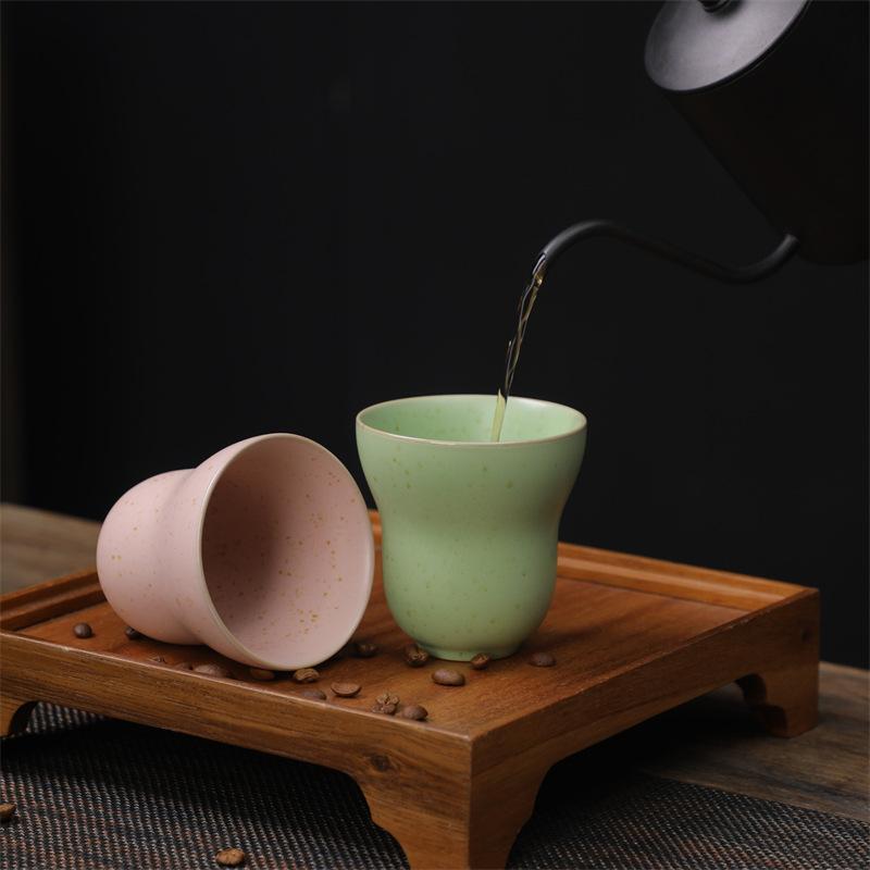 Retro Ceramic Master Cup Espresso Coffee Cup Household Afternoon Tea Small Cup Creative Kung Fu Teacup