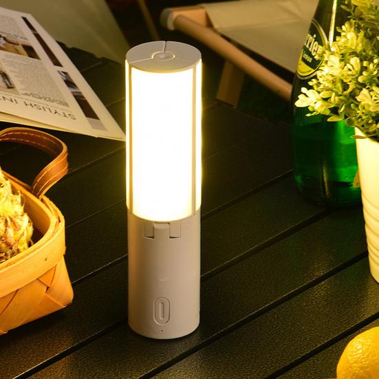 Folding Camping Light 3 Modes Brightness Adjustable Waterproof USB Rechargeable Super Bright Outdoor Hiking Tent Hanging Lamp Emergency Lantern