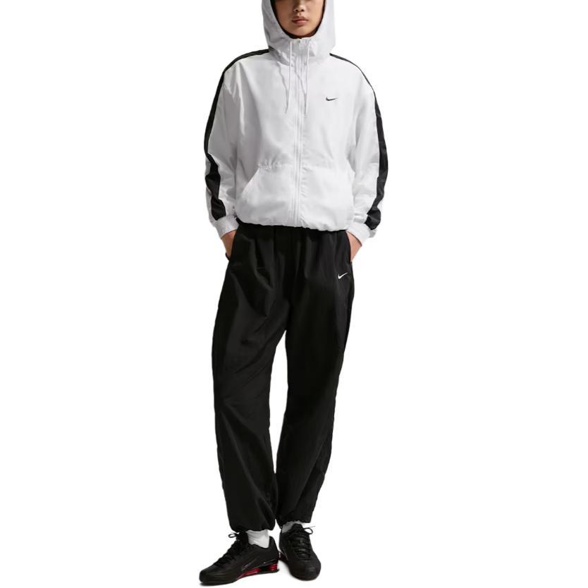 Nike Sportswear Classics Hooded Logo Loose Long Sleeve Jacket Women Jackets FV6299-101
