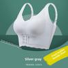 Plus Size Women's Thin Fixed Full Cup No Trace Front Button Adjustment Type Correction Bra