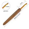 Bamboo Handle Crochet Hook with Metal Head for Dreadlocks & Knitting