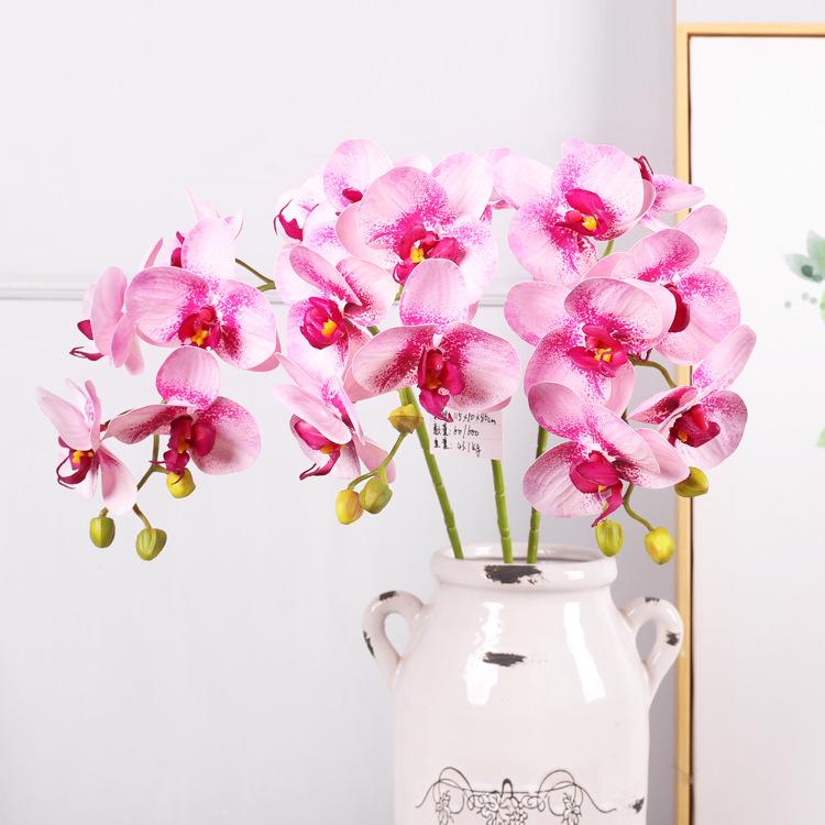 Realistic feel simulation Phalaenopsis hotel tape artificial flower ornament home, Phalaenopsis simulation flower