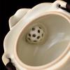 Chinese Ink Wash Style Yellow Ru Kiln Gaiwan with Lid and Anti-Scald Hand-Grip Ceramic Kung Fu Tea Set