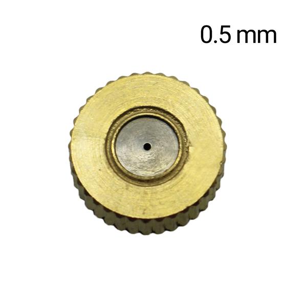 10Pcs 0.2/0.3/0.4/0.5mm Low Pressure High Quality Brass Fog Misting Nozzles Connectors Garden Water Irrigation Sprinkler Fitting
